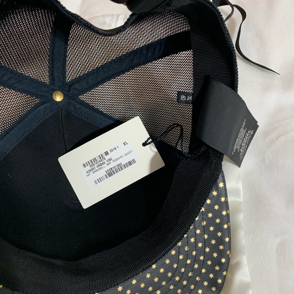 Gucci X Sega Leather Guccy Stars Baseball Hat Baseball Cap Beanie New - Picture 9 of 14